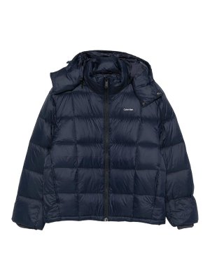 CALVIN KLEIN: ダウン・ハイテクジャケット - ダウンジャケット - ブルー