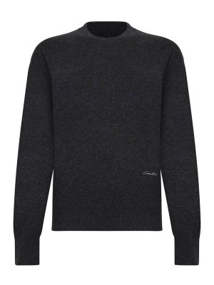 CALVIN KLEIN: Pull col rond - Pull Col Rond - Gris