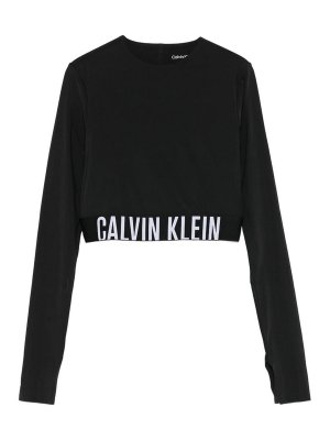 CALVIN KLEIN: トップス＆タンクトップ - トップ/タンクトップ - 黒