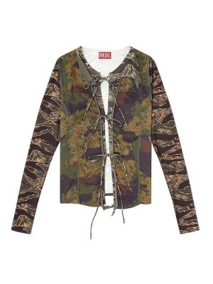 DIESEL: トップス＆タンクトップ - トップ/タンクトップ - 緑