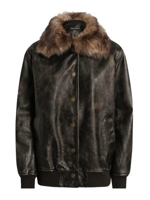 DOLCE & GABBANA: leather coats - Leather Outerwear