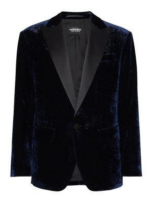 DSQUARED2: Maßgeschneiderte und Dinner-Jacken - Abendjacke - Blau