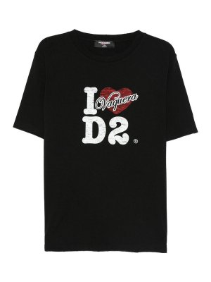 DSQUARED2: T-shirts - T-Shirt - Schwarz