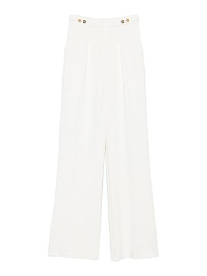 ELISABETTA FRANCHI: Pantalones casual - Pantalón Casual - Blanco