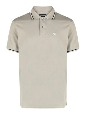 EMPORIO ARMANI: Suéteres con cuello pico - Suéter Cuello Redondo - Gris