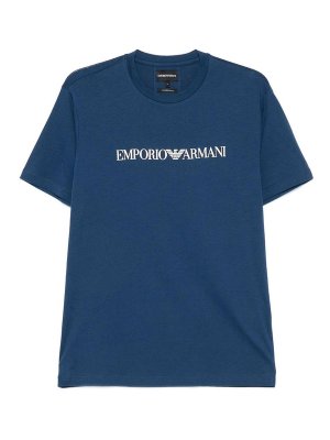 EMPORIO ARMANI: Camisetas - Camiseta - Azul