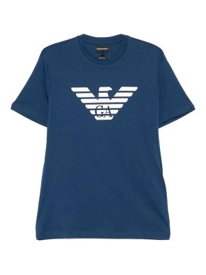 EMPORIO ARMANI: Camisetas - Camiseta - Azul