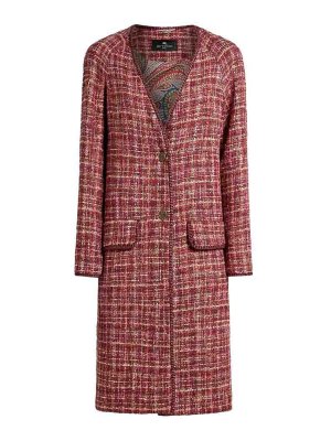 ETRO: Manteaux longs - Manteau Long - Rouge