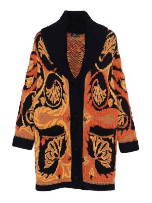 ETRO: Pull col rond - Pull Col Rond - Orange
