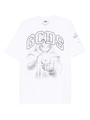 GCDS: T-shirts - T-Shirt - Blanc