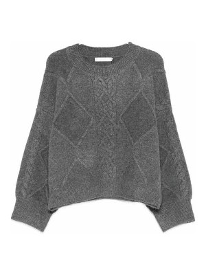 Iro: Suéteres con cuello pico - Suéter Cuello Redondo - Gris