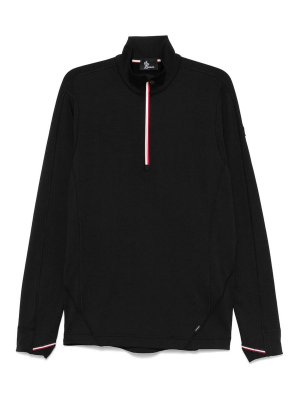 MONCLER GRENOBLE: Pull col rond - Pull Col Rond - Noir