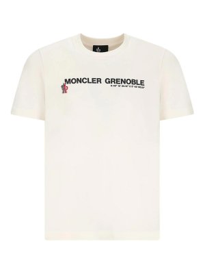 MONCLER GRENOBLE: T-shirts - T-Shirt - Blanc