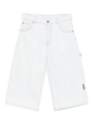 OFF-WHITE: Shorts - Short - Bleu