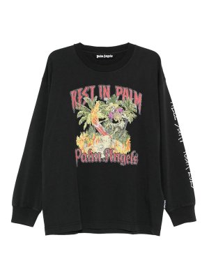 Palm Angels: T-shirts - T-Shirt - Noir