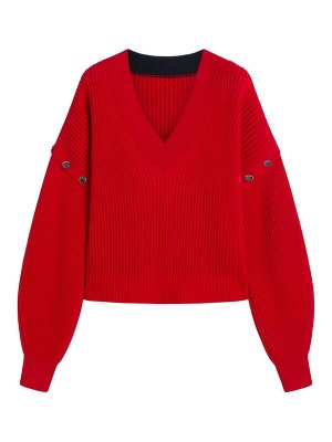 SPORTMAX: クルーネック - クルーネック - 赤