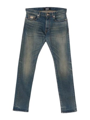 VERSACE: Jeans pitillos - Vaqueros Pitillos - Azul
