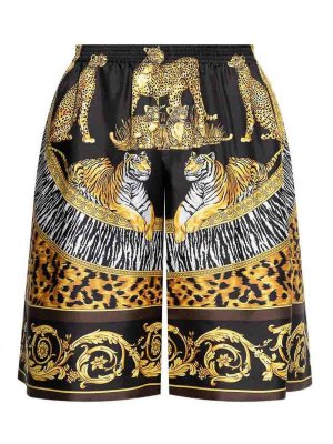VERSACE: Hosen Shorts - Shorts - Schwarz