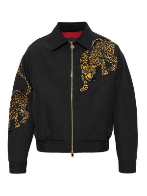 VERSACE: Chaquetas Bomber - Chaqueta Bomber - Negro