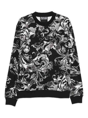 Versace Jeans Couture: Sweatshirts und Pullover - Sweatshirt - Schwarz