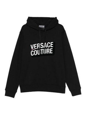 Versace Jeans Couture: Sweatshirts und Pullover - Sweatshirt - Schwarz