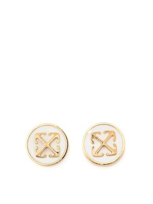 OFF-WHITE: Boucles d'oreille - Boucles D'Oreilles - Or