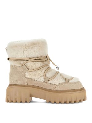 HOGAN: Chaussures à lacets - Chaussures À Lacets - Beige