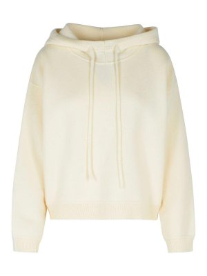 LOULOU STUDIO: crew necks - Ivory Cashmere Sweater