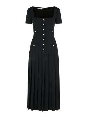 ALESSANDRA RICH: one-piece - Black Virgin Wool Dress