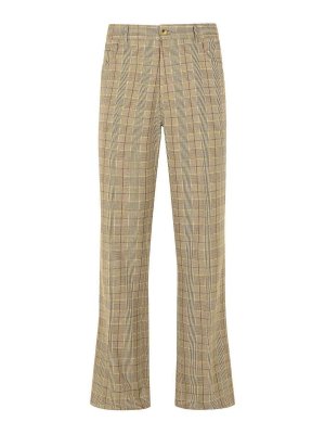 AMIRI: pantaloni casual - Pantaloni di miscela di lana vergine beige