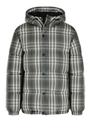 BURBERRY: padded jackets - Gradient  Hooded Black Polyester Down Jacket