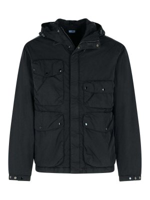 C.P. COMPANY: padded jackets - Black Polyamide Jacket
