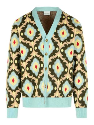 DRÔLE DE MONSIEUR: cardigans - Khaki Merino Wool Cardigan