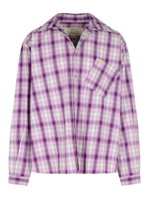 ERL: camicie - Camicia di cotone viola