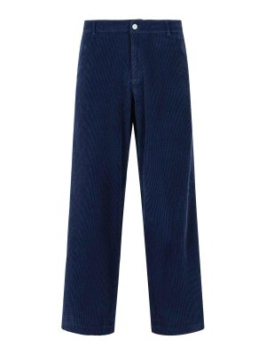 ERL: pantaloni casual - Pantaloni di cotone blu