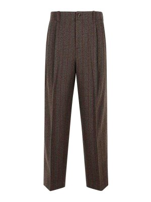 GOLDEN GOOSE: casual trousers - Brown Virgin Wool Trousers