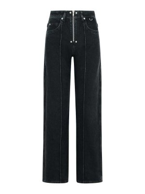 ISABEL MARANT: straight leg jeans - Stely Black Denim Pants