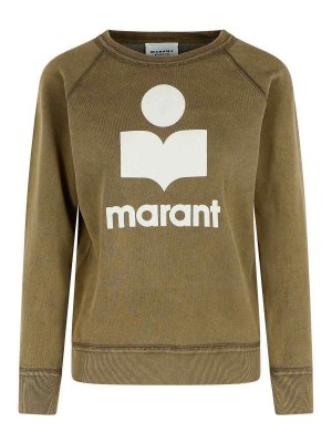 ISABEL MARANT: Sweatshirts & Sweaters - Brown Cotton Blend Sweatshirt