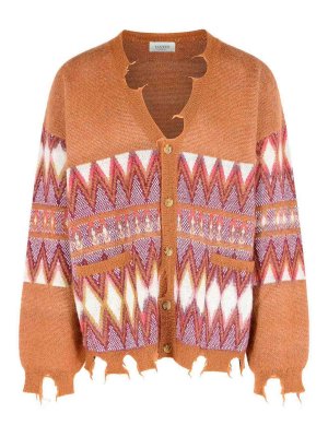 LANEUS: Cardigans - Cardigan - Marron