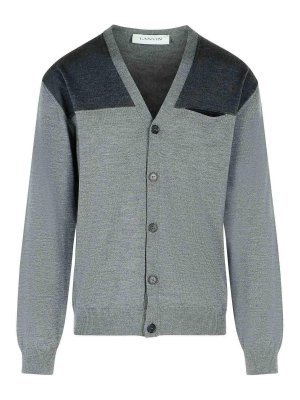 LANVIN: cardigans - Grey Wool Cardigan