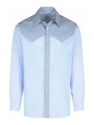Maison Margiela: Chemises - Chemise - Bleu Clair