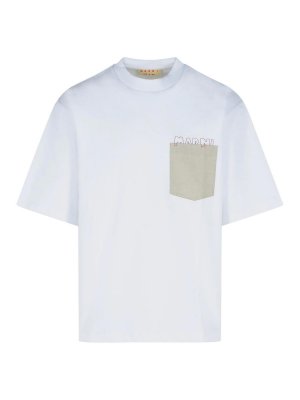 Marni: t-shirt - T-shirt di cotone bianco