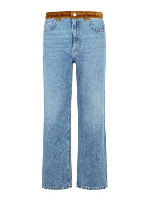 Marni: straight leg jeans - Light Blue Denim Jeans