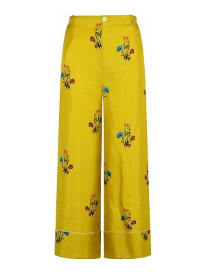 Marni: Pantalons casual - Pantalons Décontractés - Jaune
