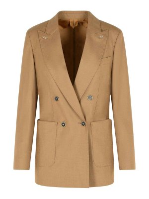Max Mara: blazers - Brown Cashmere Blazer