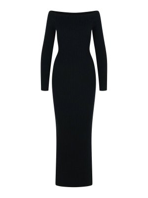 Max Mara: maxi dresses - Arnes 1234 Sheath Dress In Wool And Cachemire