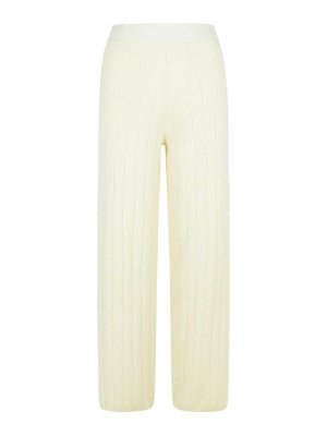 Max Mara: casual trousers - Jardin White Cachemire Jogger Pants