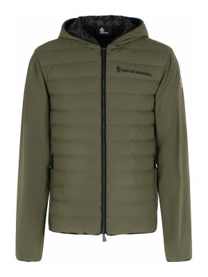 MONCLER: giacche imbottite - Giacca di miscela in poliammide verde