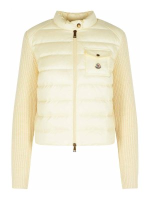 MONCLER: cardigans - Tricot Cardigan In Wool And Cashmere Blend