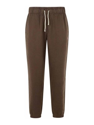 NEW BALANCE: pantaloni sport - Pantaloni di cotone marrone